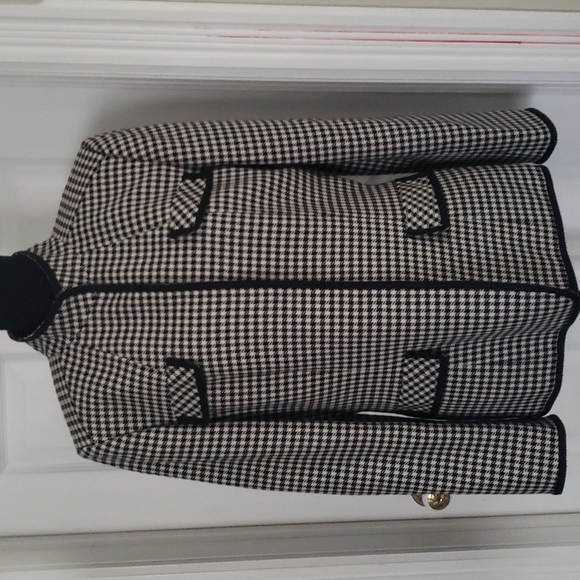 Tahari Arthur S. LEVINE Houndstooth Blazer - Picture 1 of 6